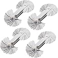 ChgImposs 4PCS Metric & Imperial & US Screw Gauge SAE Whitworth 55 Degree & Metric 60 Degree & & US 60 Degree Thread Pitch Gauge for Industrial Measurement