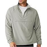 SEGANUP Men's Lightweight Quarter Zip Pullover Windbreaker for Golf, Hiking, and Running Wind Breaker Jackets with Pocket
