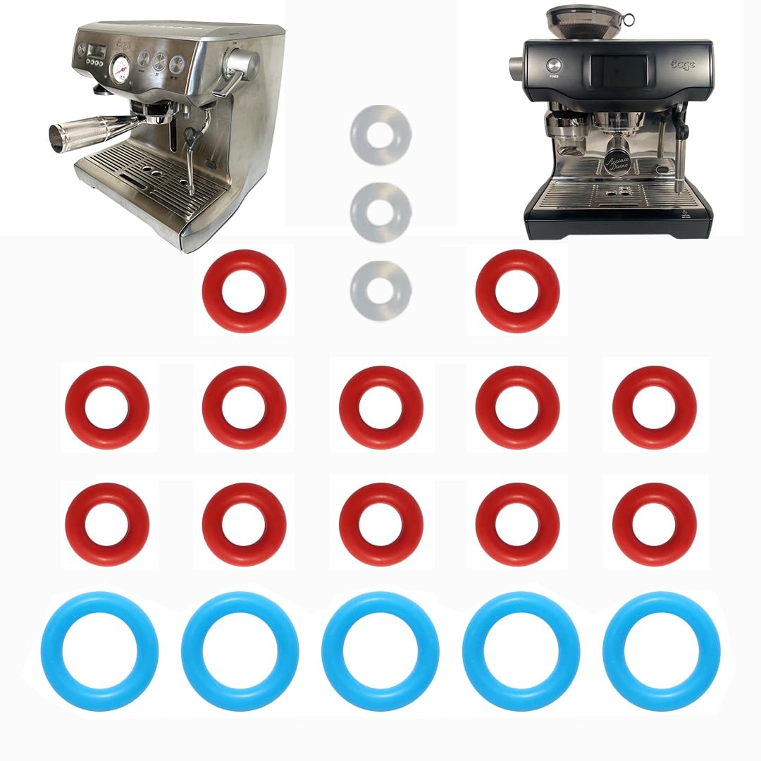 20 pcs O-Ring Servicing Set for Sage/Breville Dual Boiler Coffee Machines - Silicone Seals for Hose, Thermal, and Steam Probes BES - SES 900/920/980/990
