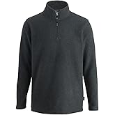 Edwards Garment UNISEX 1/4 ZIP MICROFLEECE PULLOVER Dark Grey