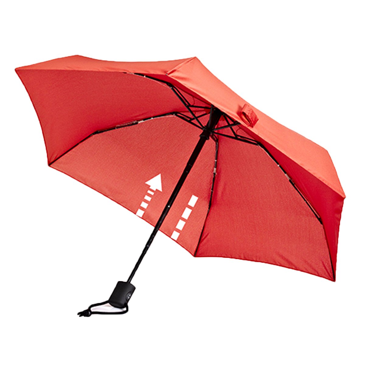 EuroUmbrella Unisex - Adult Dainty Automatic Umbrella, Red, One Size