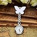 Top Plaza Pack of 4 Womens Girls Butterfly Nurse Fob Clip On Brooch Hanging Pocket Watches Set