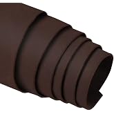 ELW Cowhide Bourbon Brown Leather 9-10 oz (3.6-4mm) Thickness Pre-Cut Calf Hide Full Grain Leather for Tooling, Holsters, Sheath, Carving, Embossing, Stamping
