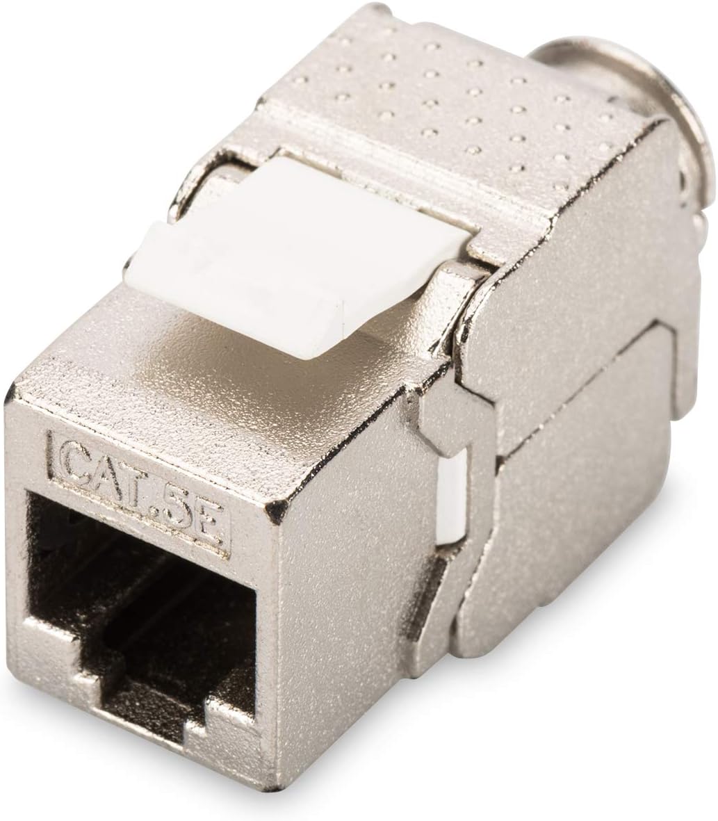 DIGITUS Keystone Module Cat 5e Shielded - RJ45 jack - 100 MHz - 1GBase-T - AWG 26-22 - tool-free mounting