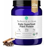 Ora Organic Vegan Protein Powder for Women &amp; Men, Vanilla Chai, 20 Servings | Third-party tested | Stevia-free | Gluten-free | Chef-crafted clean protein powder | 0g sugar, 1g net carbs | Made in USA