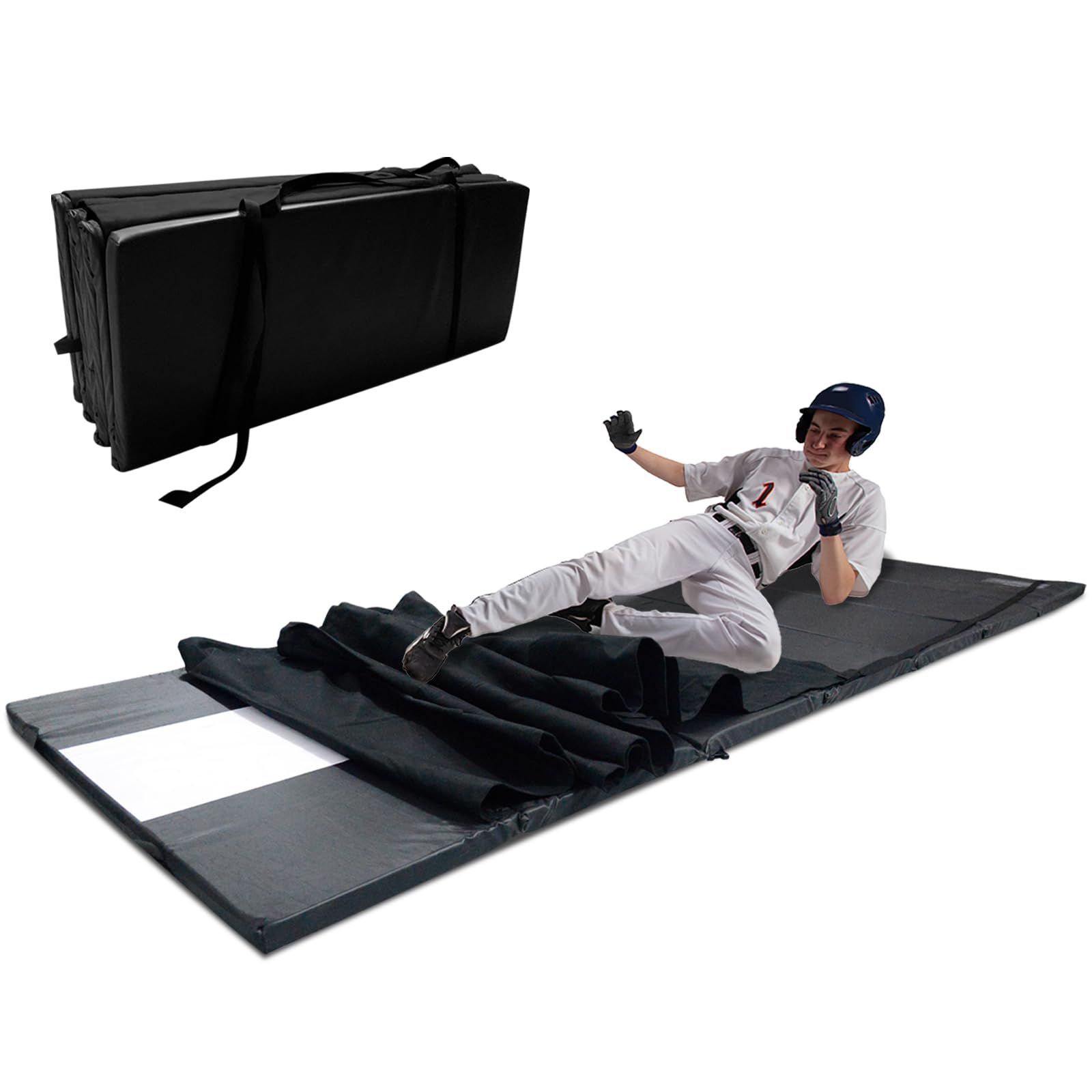 Photo 1 of KAIDIDA Sliding Mat for Baseball, Baseball Softball Sliding Mat Pad, Foldable Sliding Mat for Baseball Youth Training, Slide Rite Mat Trainer 10x3.6ft