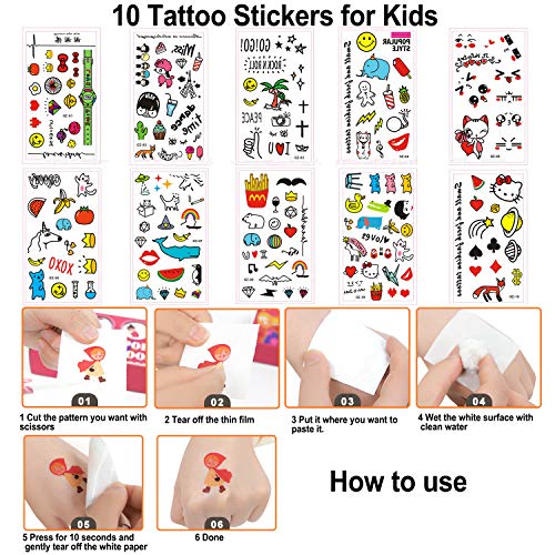 Party Favor for Kids 46 Pack LED Light Up Rings Bulk Toys Jelly Birthday Gift Blinky Glow in The Dark Party Supplies 36 Rings and 10 Sheets Tattoo Stickers for Kids Boys Girls