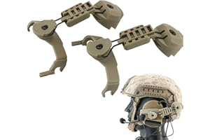 Hearangel ARC Rail Adapter Top or Side Mount Accessory for Ops Core ARC Rail Helmet Compatible with PELTO Comta Headsets