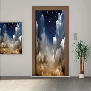 SoSung Mural de Pared para Puerta de Cielo Nocturno, Nubes del Desierto