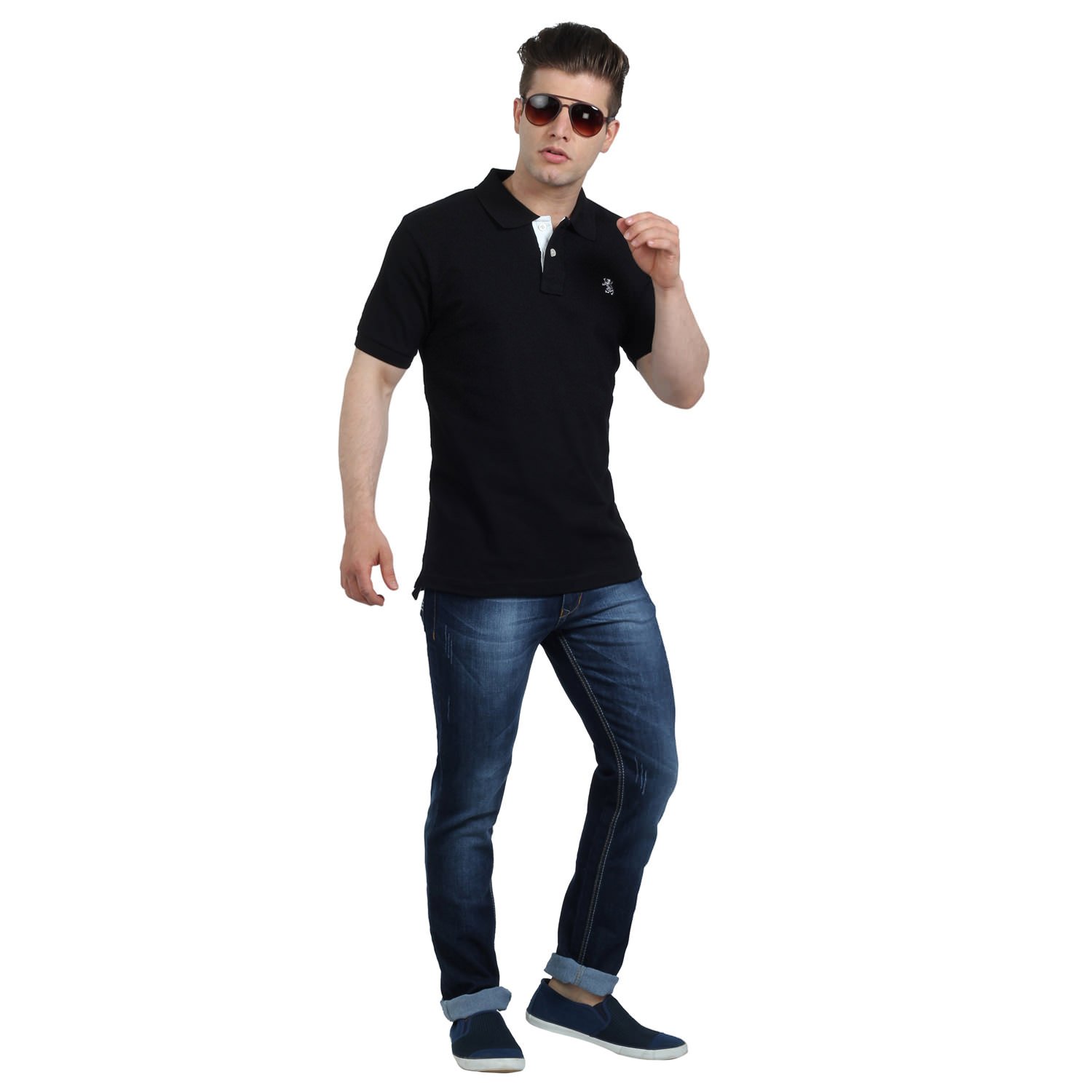 the cotton company men's luxury polo t shirt