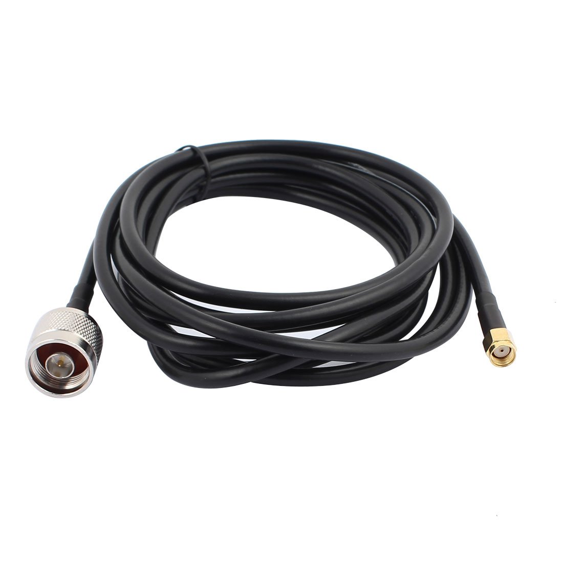 sourcing map N Male Connector to RP-SMA Female Adapter RG58 RF Pigtail Coaxial Cable 3 m
