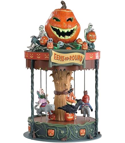 Amazon.com: Lemax 34605 SCARY-GO-ROUND SPOOKY TOWN Exclusive