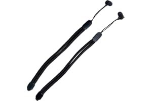 MUAGOCHIC Improved Replacement Wrist Straps for Oculus Quest 2 Gen Controller, Sturdy Comfy Adjustable Hand Strap for Oculus 2, Easy Attach Black Resin Stopper for Oculus Controllers