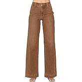 Astylish Women's High Waisted Wide Leg Straight Jeans