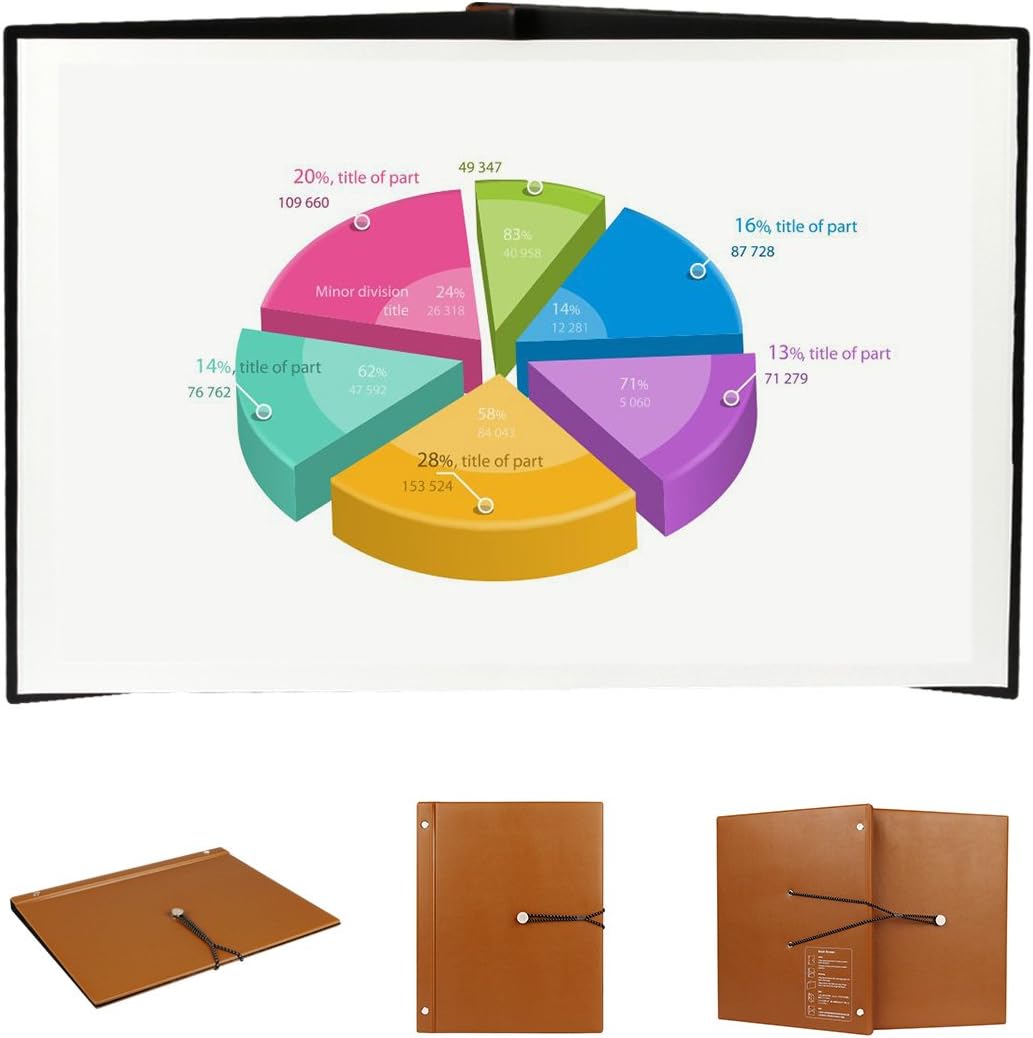 Mileagea Projector Screen Book Screen Business Portable Projector Screen Mini Projection Screen with PVC Elastic Matte White