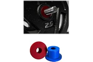 2 inch to 1 inch Barbell Adapter, 4-Pack Weight Plate Converter Sleeve for Standard Home Gym Equipment, Secure & Easy Install