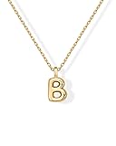 PAVOI 14K Yellow Gold Plated Dainty Chunky Bubble