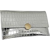 Verdusa Women's Clutch Evening Bags Trendy Envelope Handbags Metallic Purses Formal Wedding