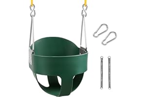 RedSwing High Back Toddler Bucket Swing Seat with Coated Chains, Heavy Duty Kids Swing Seat for Outside, Playground, Backyard, Swing Set Accessories