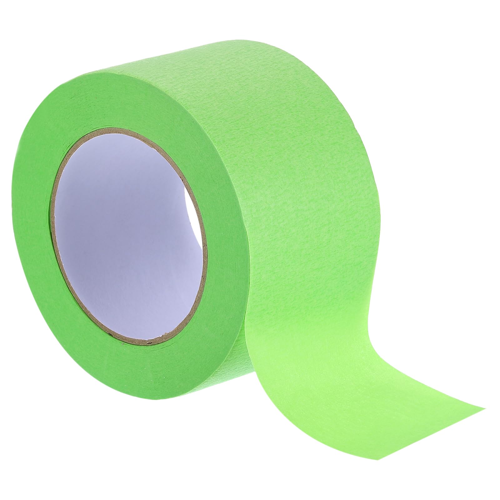 Rebower Masking Tape Green Painters Tape Paper Tape [for Crafts DIY Walls Painting Packing Automotive Home Decoration Teaching]- 2.8 Inch x 60 Yards/1 Roll