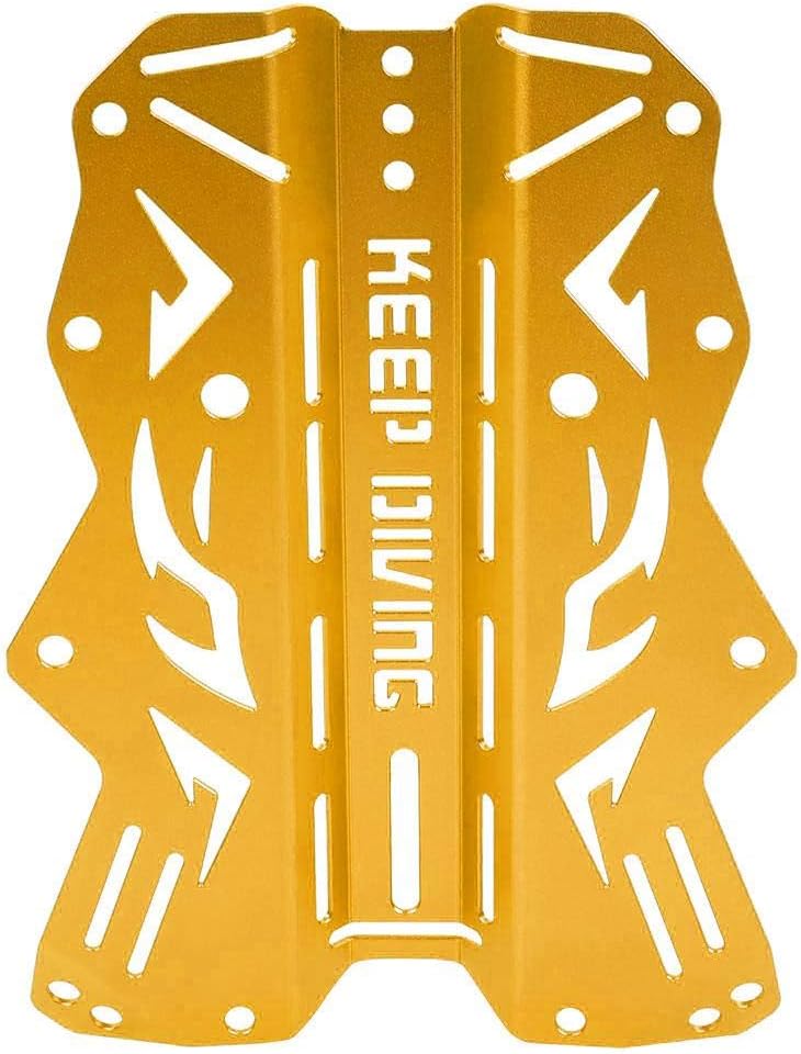 CashinyDiving Backplate Keep Diving Aluminum Alloy