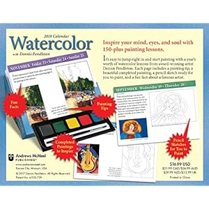 Watercolor 2018 Day-to-Day Calendar