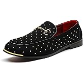 LCQL Men's Luxury Velvet Penny Loafer Shoes Noble Slip-on Suede Loafers Smoking Slippers Plus Size 7-13