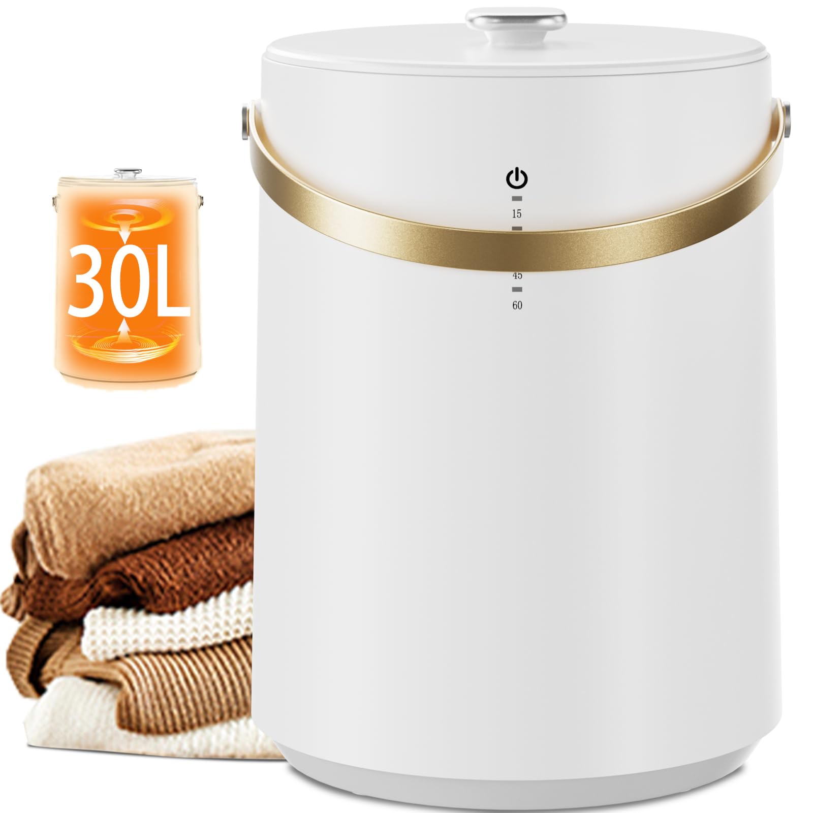 Photo 1 of ***UNKNOWN MISSING PIECES/ DAMAGES UNTESTED*** Uthfy Luxury Towel Warmer Bucket for Bathroom & Spa - Fits 2 Large 40"x70" Bath Towels, Robes, Blankets, PJ's, Built-in Fragrance Holder, Smart Timer, Fast Heating, Ideal Warm Gift for Home & Holidays