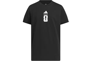 Adidas Boys World Cup 26 Official Match Ball Graphic T-Shirt, Black, X-Large