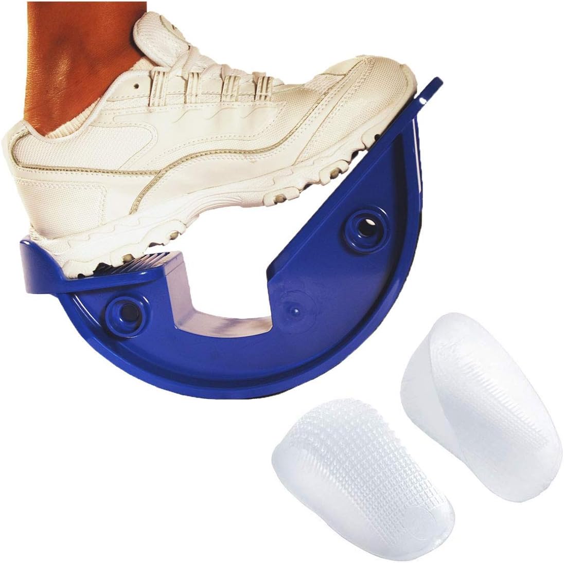 ProStretch Heel and Foot Pain Relief Kit, Includes ProStretch The Original Calf and Foot Stretcher and 1 Pair of Tuli's Regular Classic Gel Heel Cups, Made in USA