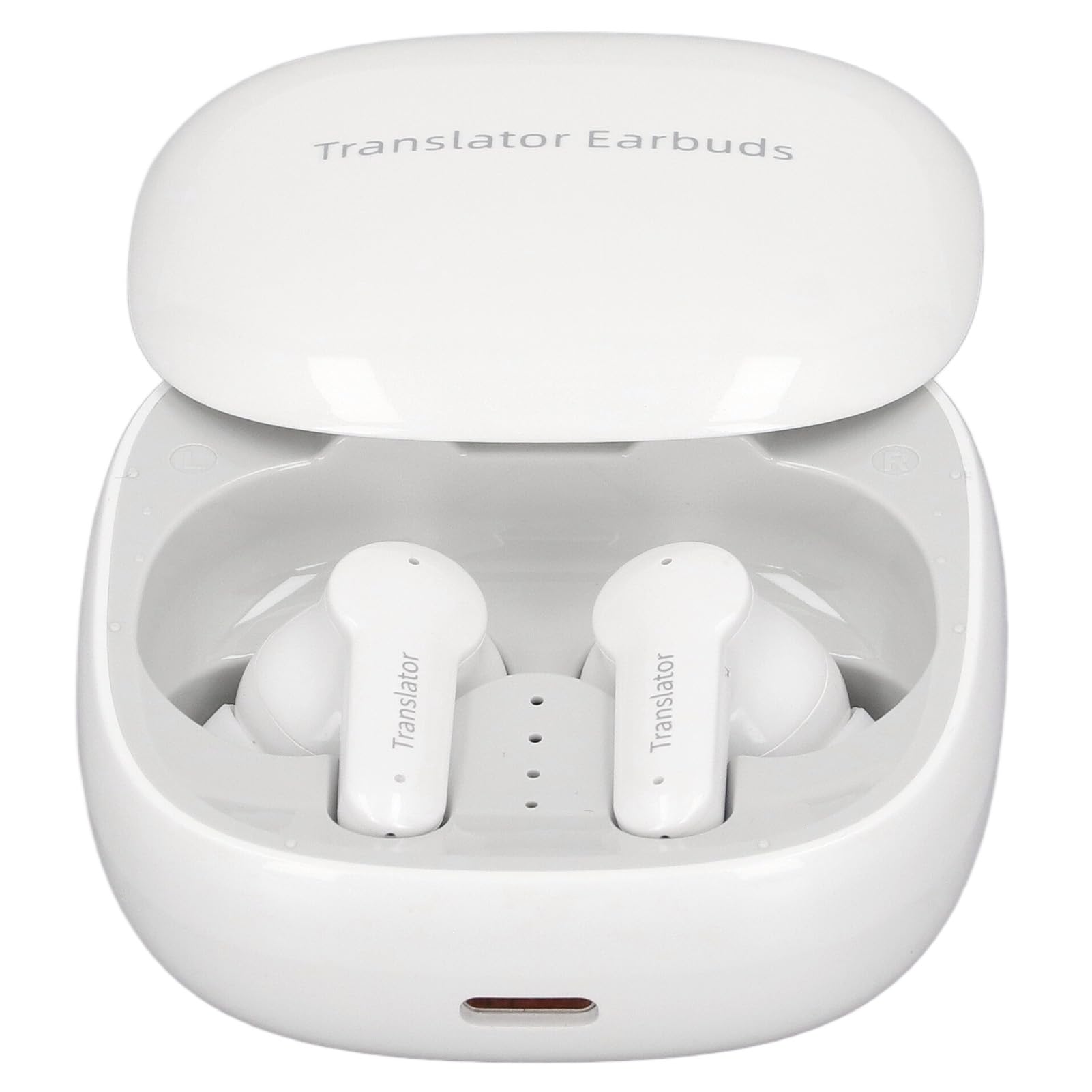 Fockety Language Translator Earbuds, 144 Languages Translator Device Online Offline Instant Voice Translator Device for Travel Learning Business, Wireless Earbuds for Music and Call