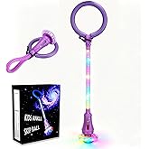 Skip Ball for Kids,Ankle Jumping Toy with LED Lights and Digital Counter | rechargeable with flashing colors, perfect birthday &amp; Christmas Indoor outdoor Sports Games gift for girls ages 5-12