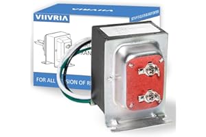 VIIVRIA 24V 40VA Doorbell Transformer - Heavy-Duty Copper Core for Ring Pro/2 & Nest Hello, Easy Install Hardwired Power Supply, Thermostat/Chime Compatible