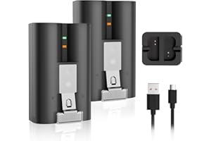 DangChu 2Pack Replacement for Ring Doorbell Battery, 6040mAh Rechargeable Ring Camera Battery with Charger Station, Compatible with Ring-Video Doorbell 2/3/3plus/4, Stick Up Cam and Spotlight Cam