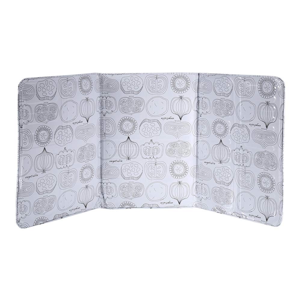 Anti Splatter Shield Guard, Cooking Frying Pan Oil Splash Screen Cover Anti Splatter Shield Printing Vegetables for Kitchen Cooking