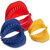 HIC Kitchen Empanada Dough Presses Make Different Sized Empanadas Raviolis Pierogis Turnovers and Dumplings, Set of 3