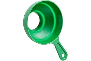 Aumotop Multi Functional Silicone Kitchen Funnel with Wide Mouth Design, Easy to and Safe Material, Green Wide Mouth Silicone