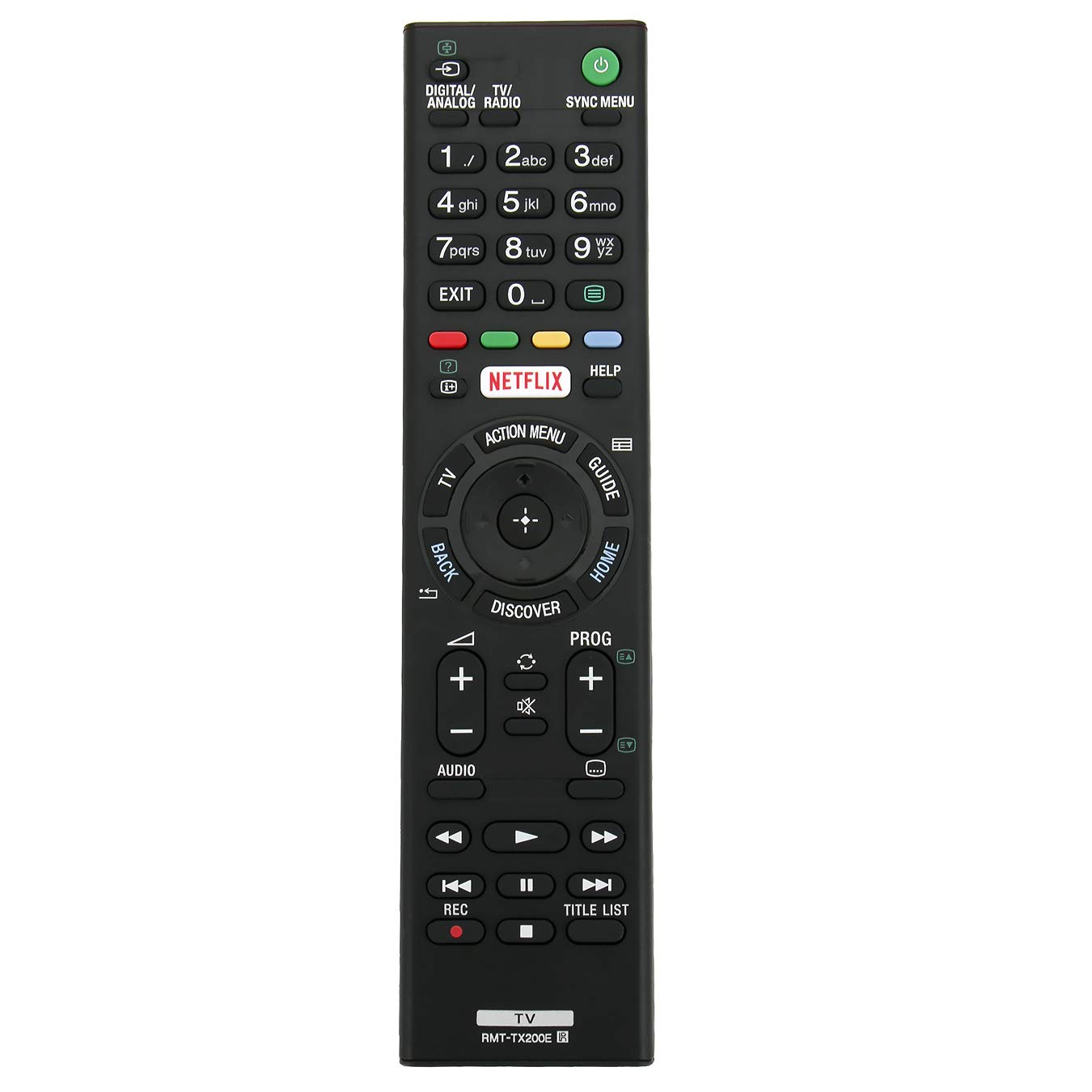 VINABTY RMT-TX200E Replacement Remote Control Fit for Sony Bravia LCD Digital Colour TV KD-65XD7505 KD-55XD7005 KD-49XD7005 KD-65XD750 RMT-TX200P RMT-TZ300A