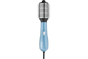 BaBylissPRO Nano Titanium Oval Ionic Hot Air Styler Blow out Hair Dryer Brush with Boar and Nylon Bristles