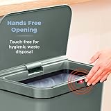 Tower 50L Forest Green Sensor Bin with Bin Liner Retainer Ring view 9
