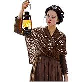 Joukavor Sontag Shawl Renaissance Triangle Sweater Wrap for Women