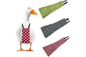 UKJENT Chicken Diapers for Hens - 3 Pack Pet Duck Diapers Adjustable with Bow Tie, Reusable & Washable Pet Diaper for Hen Rooster(L)