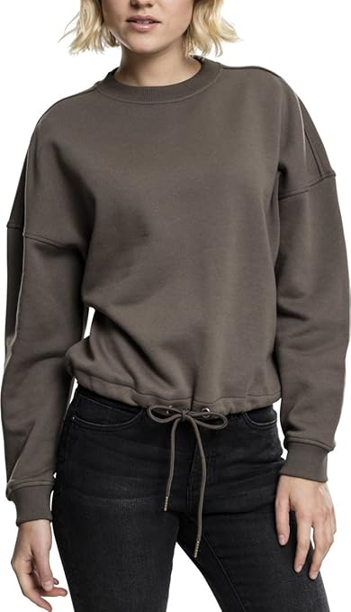 Urban Classics TB1523 Damen Sweatshirt Ladies Oversized Crew size,color