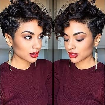 Amazon Com Fashion Short Hair Handsome Women Short Wigs Hair