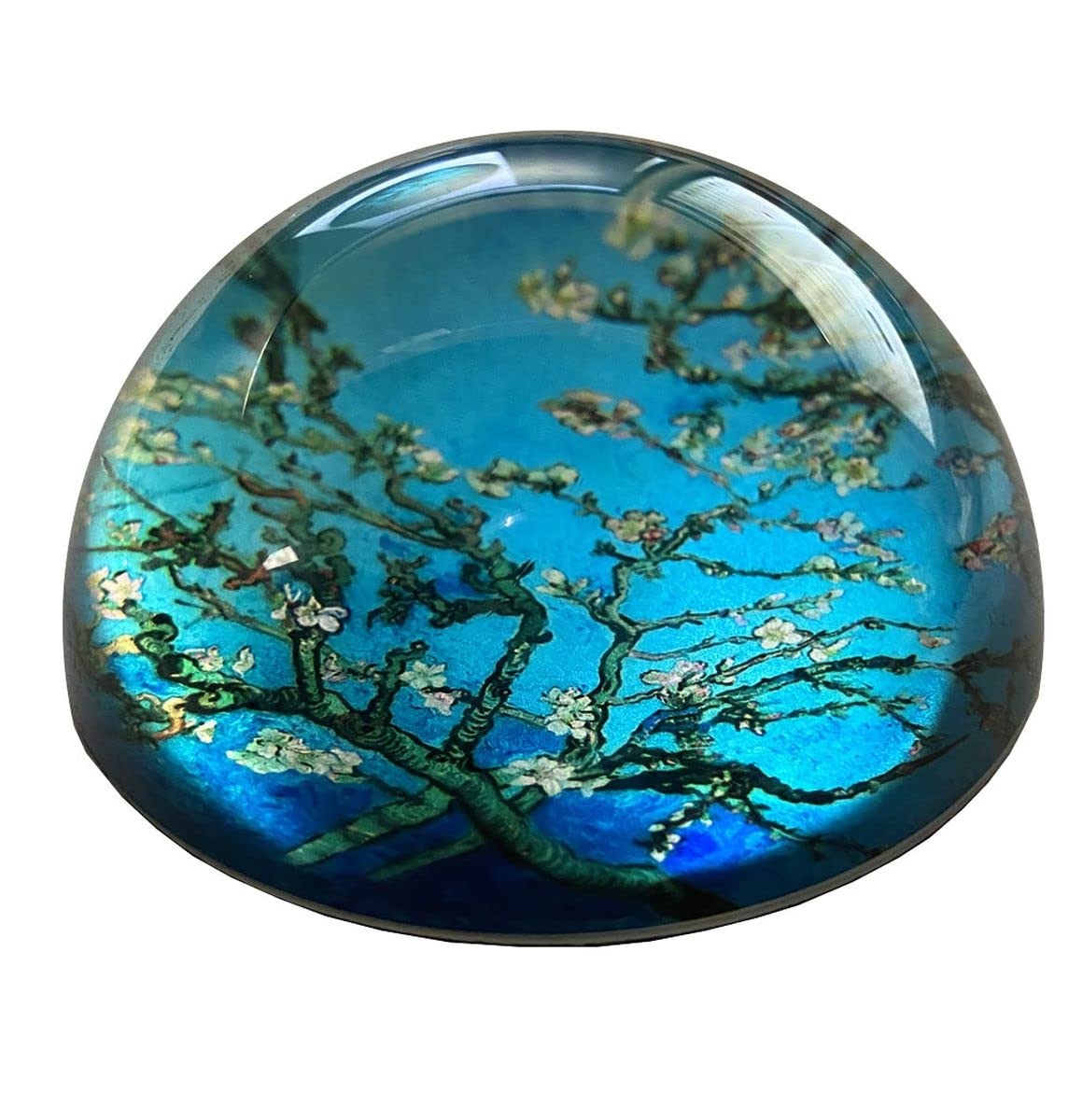 John Beswick Van Gogh Almond Blossom Hanging Ornament, Glass with Ceramic Coating, Graduation Occasion