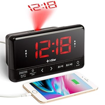Despertador Proyector, Radio Reloj Despertador de Proyección ...