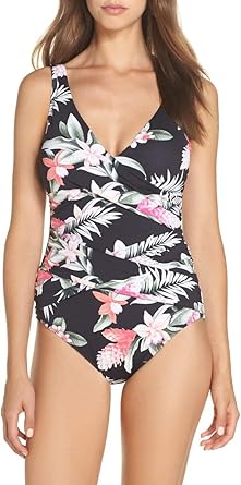 ginger flowers ruffle swim dress