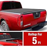 Amazon Com Tyger Auto T1 Soft Roll Up Truck Bed Tonneau Cover For 2005 2020 Nissan Frontier 2009 2012 Suzuki Equator Fleetside 5 Bed Tg Bc1n9034 Black Automotive