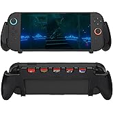 Mcbazel Console Grip with 5 Game Slots Compatible with Nintendo Switch 2 (2025), Ergonomic Grip Hard Shell for Users Who Prefer Handheld Mode, Black (NOT for Switch 1)