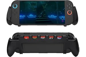 Mcbazel Ergonomic Grip Case for Nintendo Switch 2 (Built-in 5 Card Slots) — Protective Cover Portable Handheld for NS2 Access